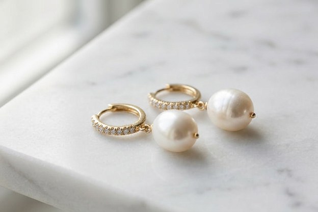 Pearl earrings
